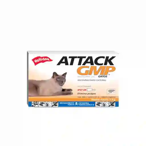 Attack Antipulgas Gato Hasta 5 Kg