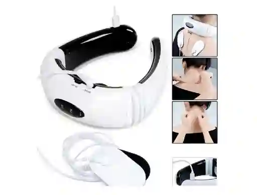 Masajeador Cuello Gimnasia Pasiva Inalambrico + 2 Electrodos