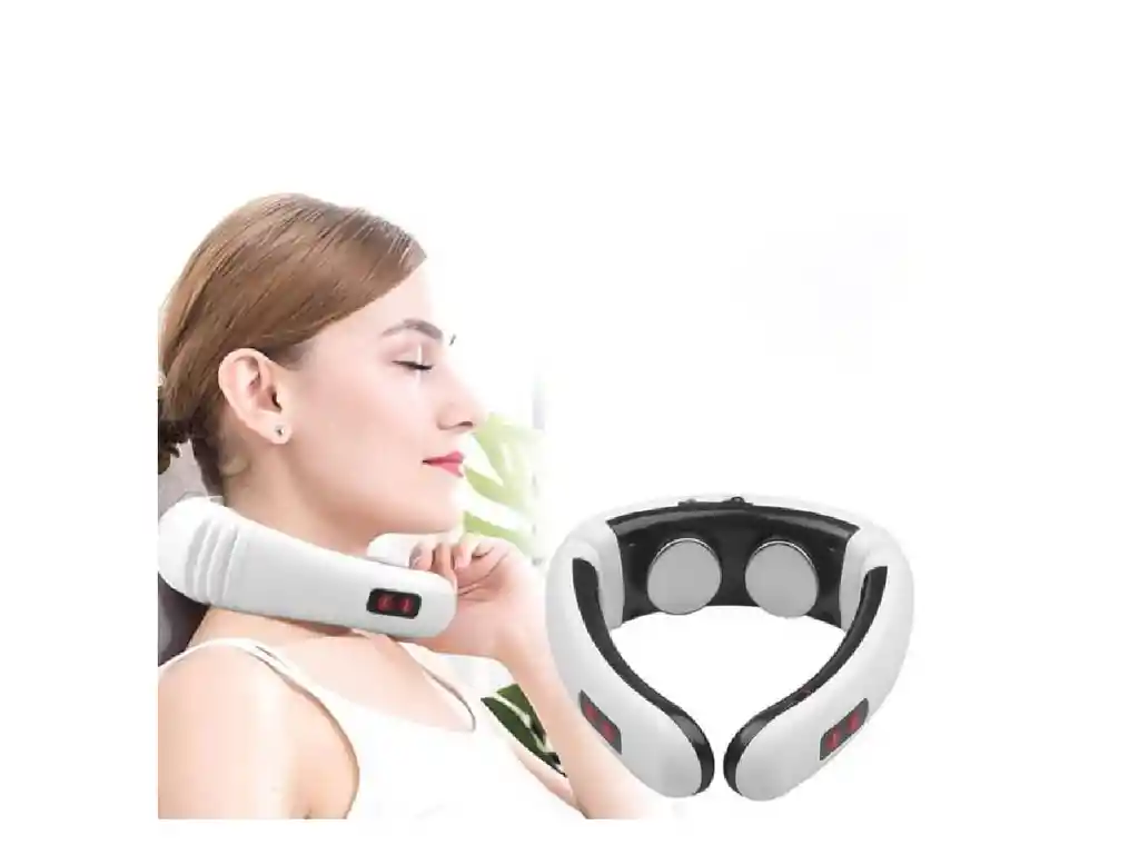 Masajeador Cuello Gimnasia Pasiva Inalambrico + 2 Electrodos