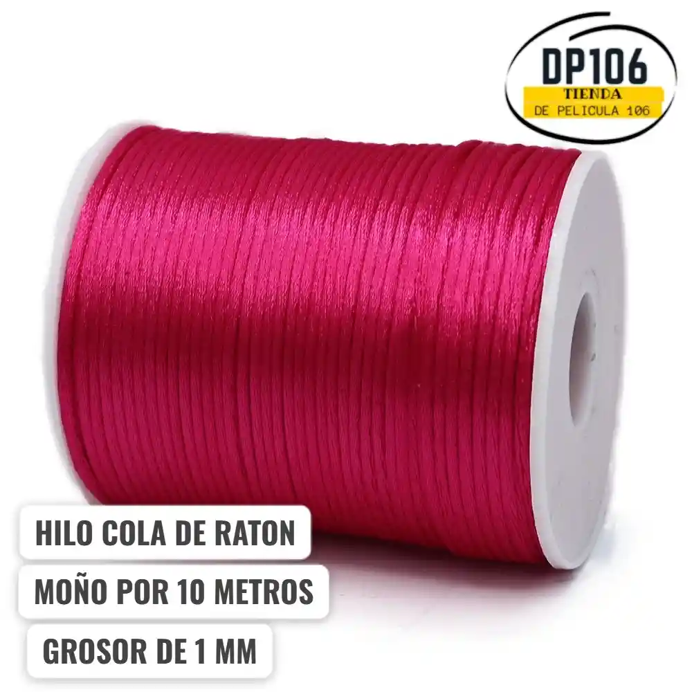 Hilo Cola De Raton Fucsia X 10 Metros / Cordon Seda