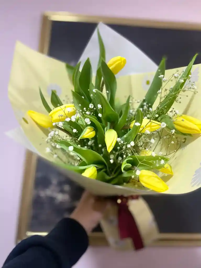 Tulipanes Amarillo 9 Und