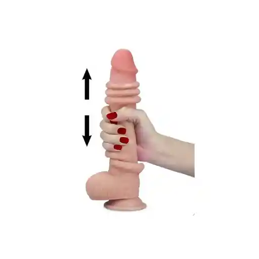 Dildo Lovetoy 9.0" Sliding Skin Dual Layer Dong