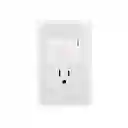 Interruptor + Toma Premium Blanca