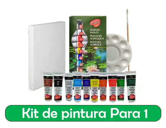 Kit De Pintura Para 1 Económico - Lienzo