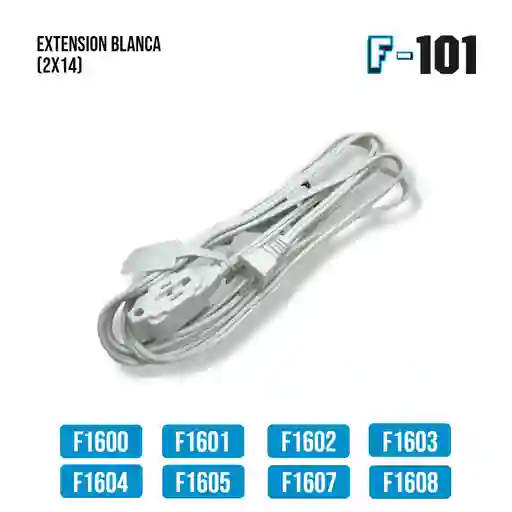 Extension Blanca 25 Ft (2x14)