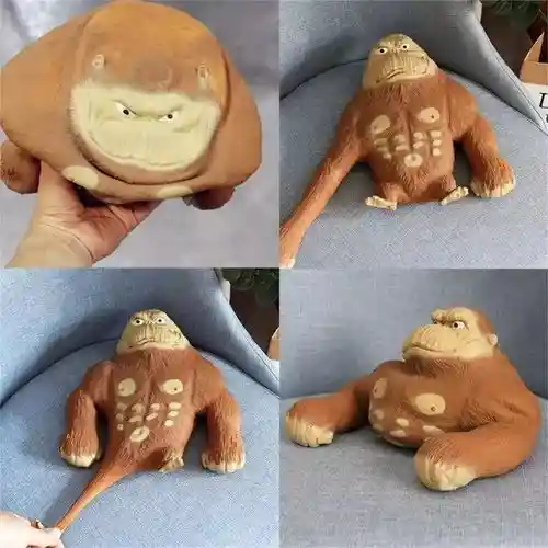 Juguete Muñeco Antiestres Gorila Elástico Indestructible