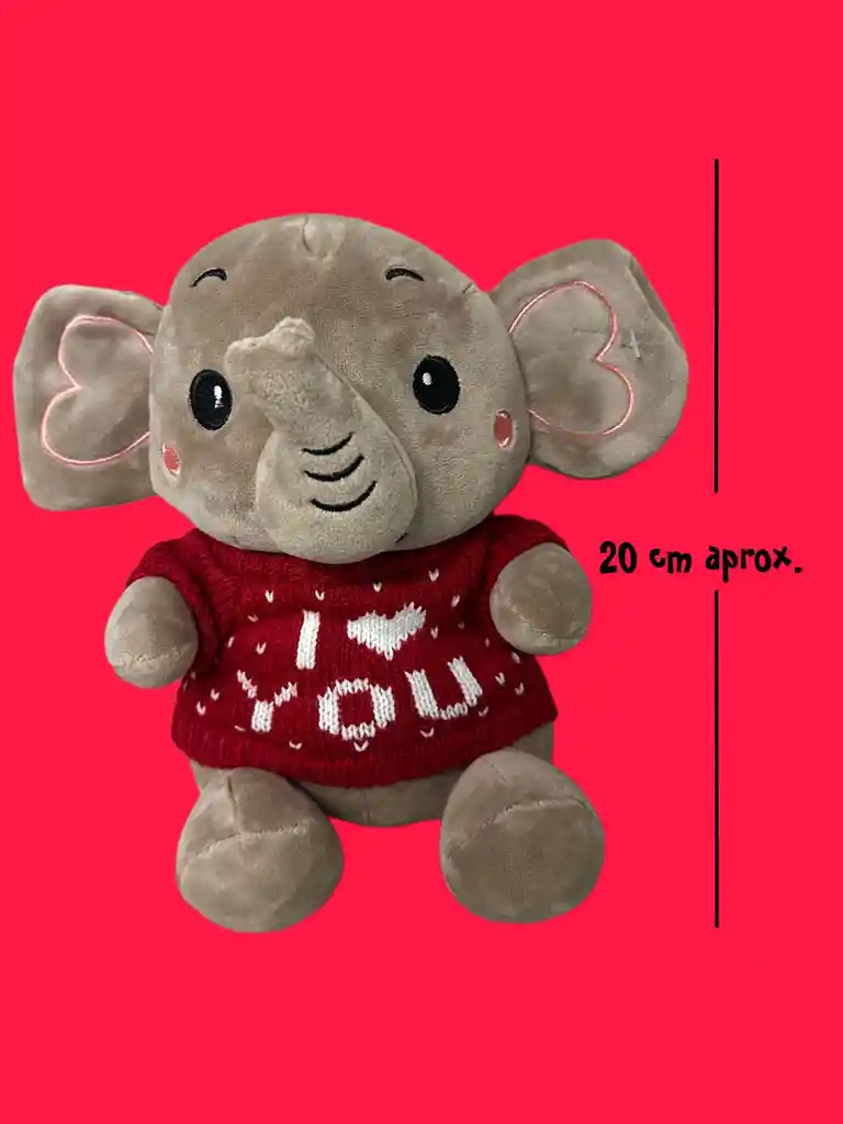 Peluche Elefante I Love You