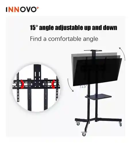 Soporte Piso Pedestal Para Tv Smartv Pc Laptop Para Presentación Ruedas Hasta 70 Pulgadas Innovo
