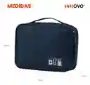 Organizador De Cables Estuche Impermeable Accesorios Tecnológicos Azul Innovo