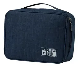 Organizador De Cables Estuche Impermeable Accesorios Tecnológicos Azul Innovo