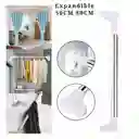 Tubo Barra Soporte Expandible Ajustable Multiusos Para Colgar Ropa 50 Cm X 80 Cm