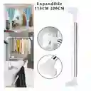 Tubo Barra Soporte Expandible Ajustable Multiusos Para Colgar Ropa 110 Cm X 200 Cm