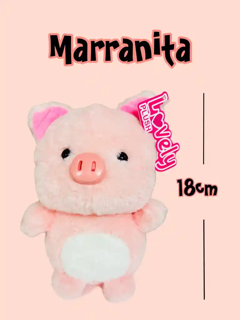 Peluche Marranita 18cm