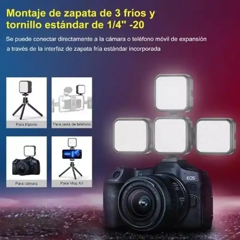 Luz Led Celular Video Rgb Luz De Camara Tablet Pc