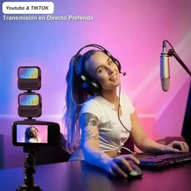 Luz Led Celular Video Rgb Luz De Camara Tablet Pc