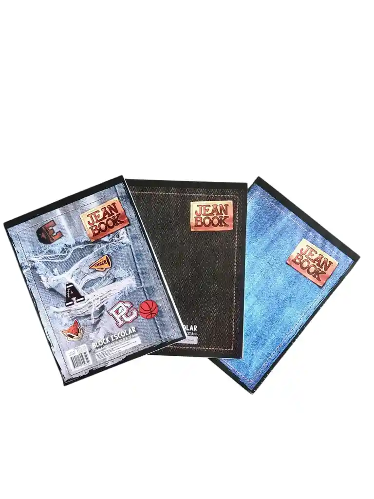 Block Jean Book Carta Rayado Diseño Surtido