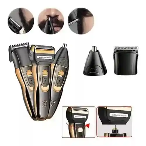 Maquina Afeitar Electrica Recargable 3 En 1 Geemy