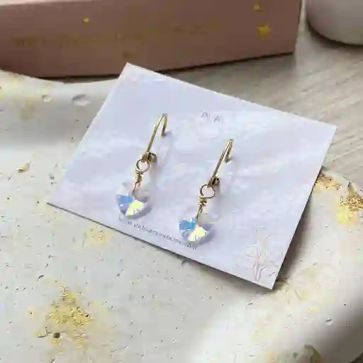 Aretes Acero Cristal Swarovski