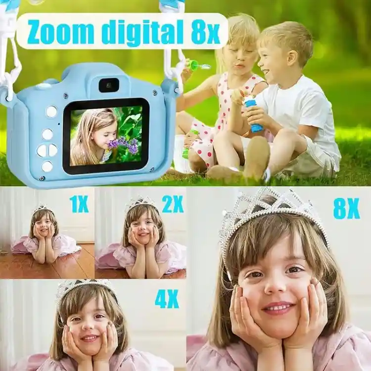 Cámara Digital Para Niños 1080p Azul