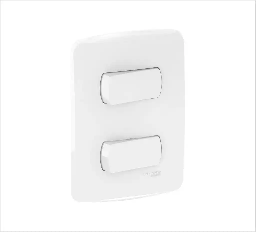 Interruptor Doble Blanco Miluz