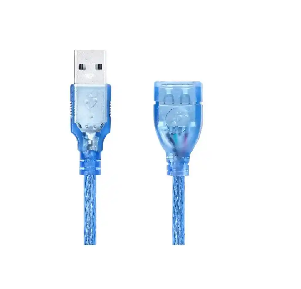 Cable De Extensión Usb 2.0 De Alta Velocidad, Transparente A 3 Metros
