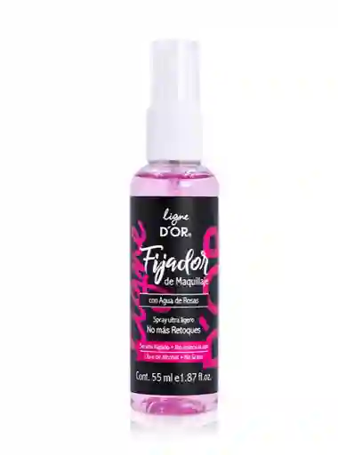 Fijador De Maquillaje Con Agua De Rosas