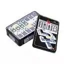 Domino 55 Fichas Doble 9 Juego De Mesa Caja Metalica
