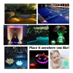 Lámpara Led Subacuática Impermeable Control Remoto 16 Colors