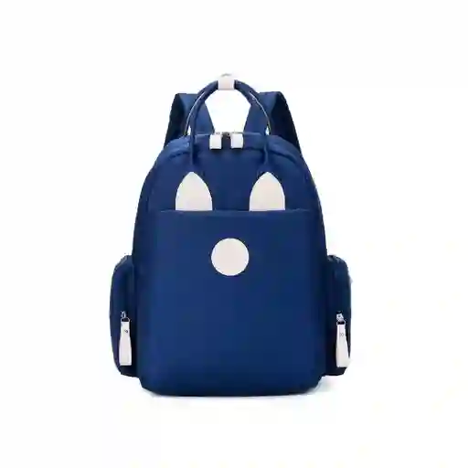 Pañalera Morral Multifuncional Azul Con Diseño Conejito, De Buena Capacidad, Hecha En Material Resistente Al Agua, Con Bolsillos Térmicos - Color Life