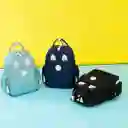 Pañalera Morral Multifuncional Negra Con Diseño Conejito, De Buena Capacidad, Hecha En Material Resistente Al Agua, Con Bolsillos Térmicos - Color Life