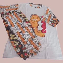 Pijama Pantalon Dama Garfiel Talla Xl