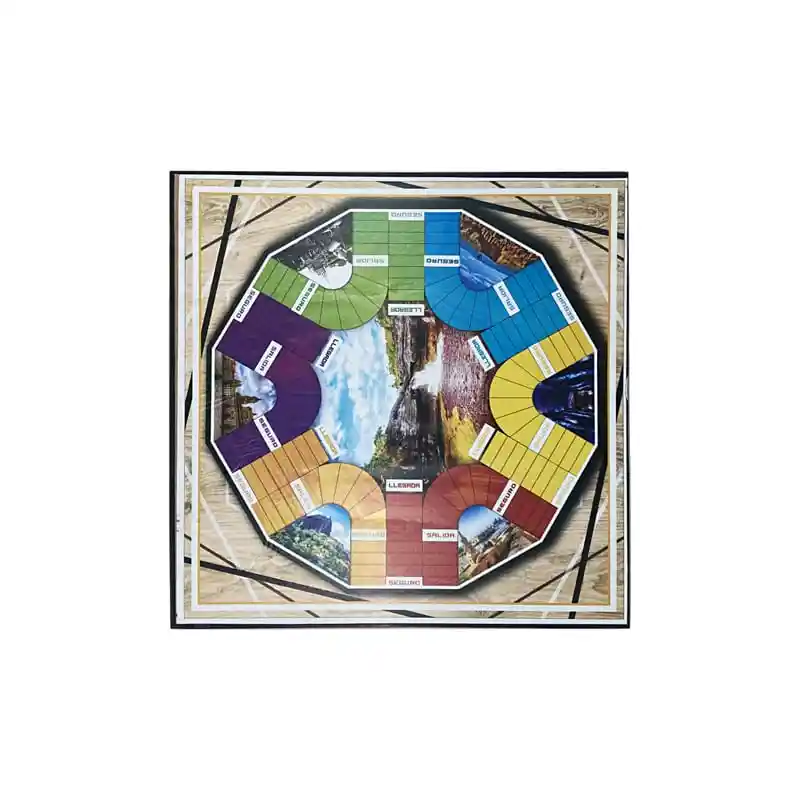 Juego - Parqués De 6 Puestos En Madera Sin Fichas