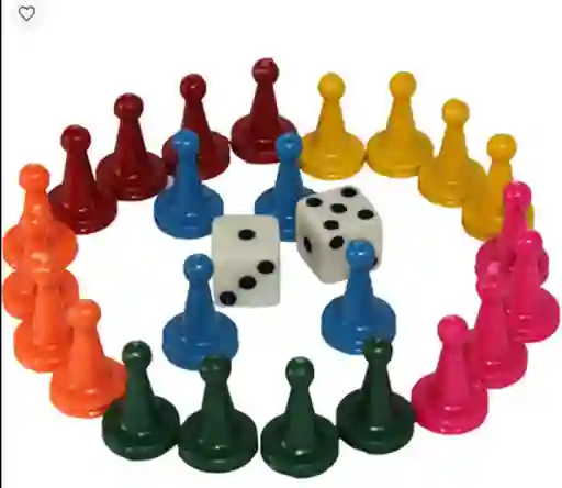 Fichas Para Parques + Dados- X6