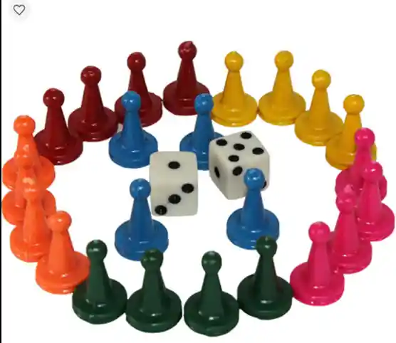 Fichas Para Parques + Dados- X6