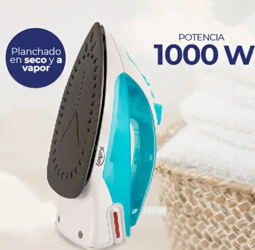 Plancha A Vapor Kalley K-ibac, 1200w, Depósito De 200ml