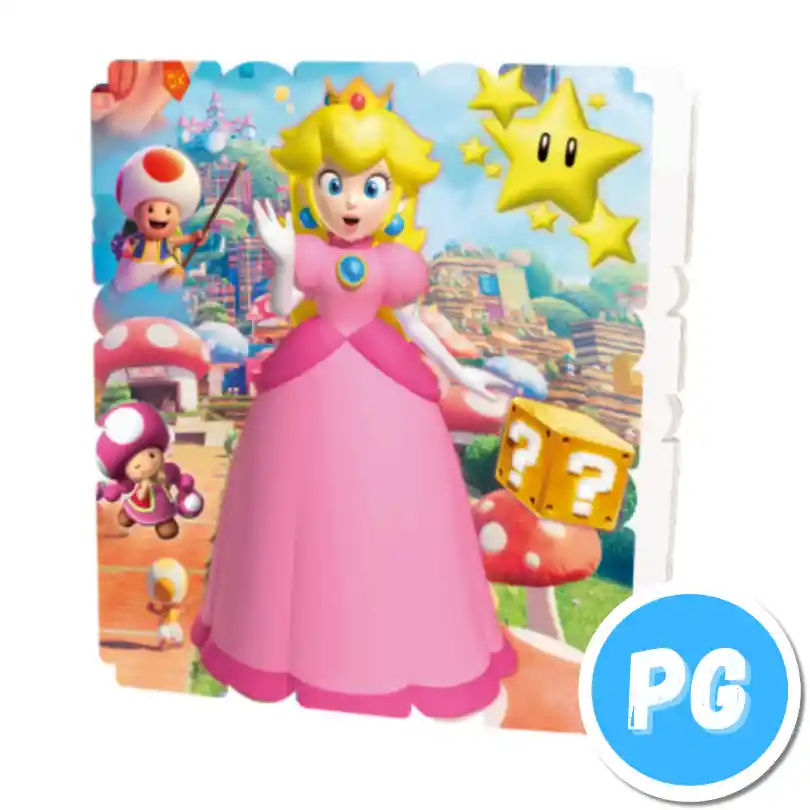 Piñata Icopor Cuadrada Princesa Peach De Mario