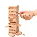 Juego De Mesa Torre Jenga 54 Bloques 4 Dados Madera Niños Y Adultos