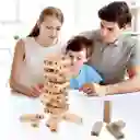 Juego De Mesa Torre Jenga 54 Bloques 4 Dados Madera Niños Y Adultos