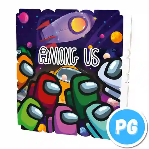 Piñata Icopor Cuadrada Among Us