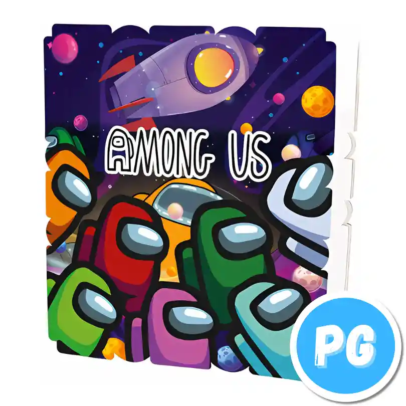 Piñata Icopor Cuadrada Among Us