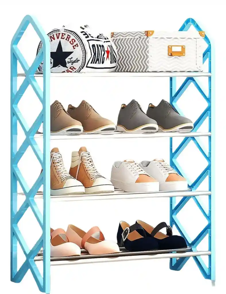Organizador Zapatos Zapatero Estante 4 Niveles En Forma X