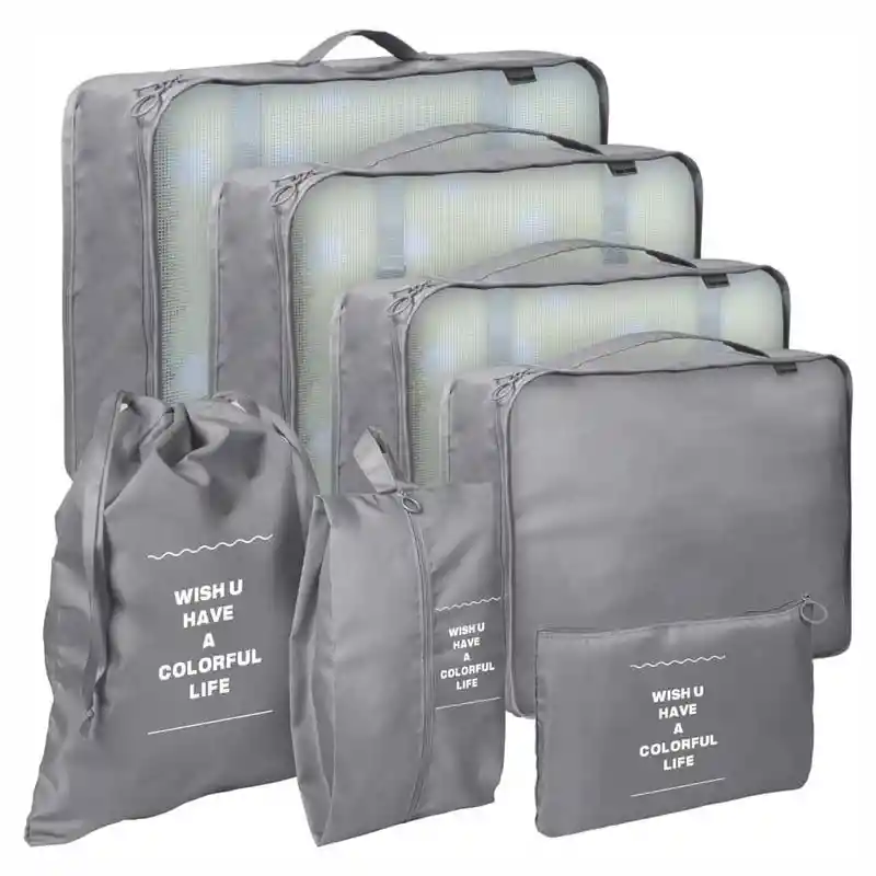Organizador De Ropa Para Maleta De Viaje 7 Pcs Poliester