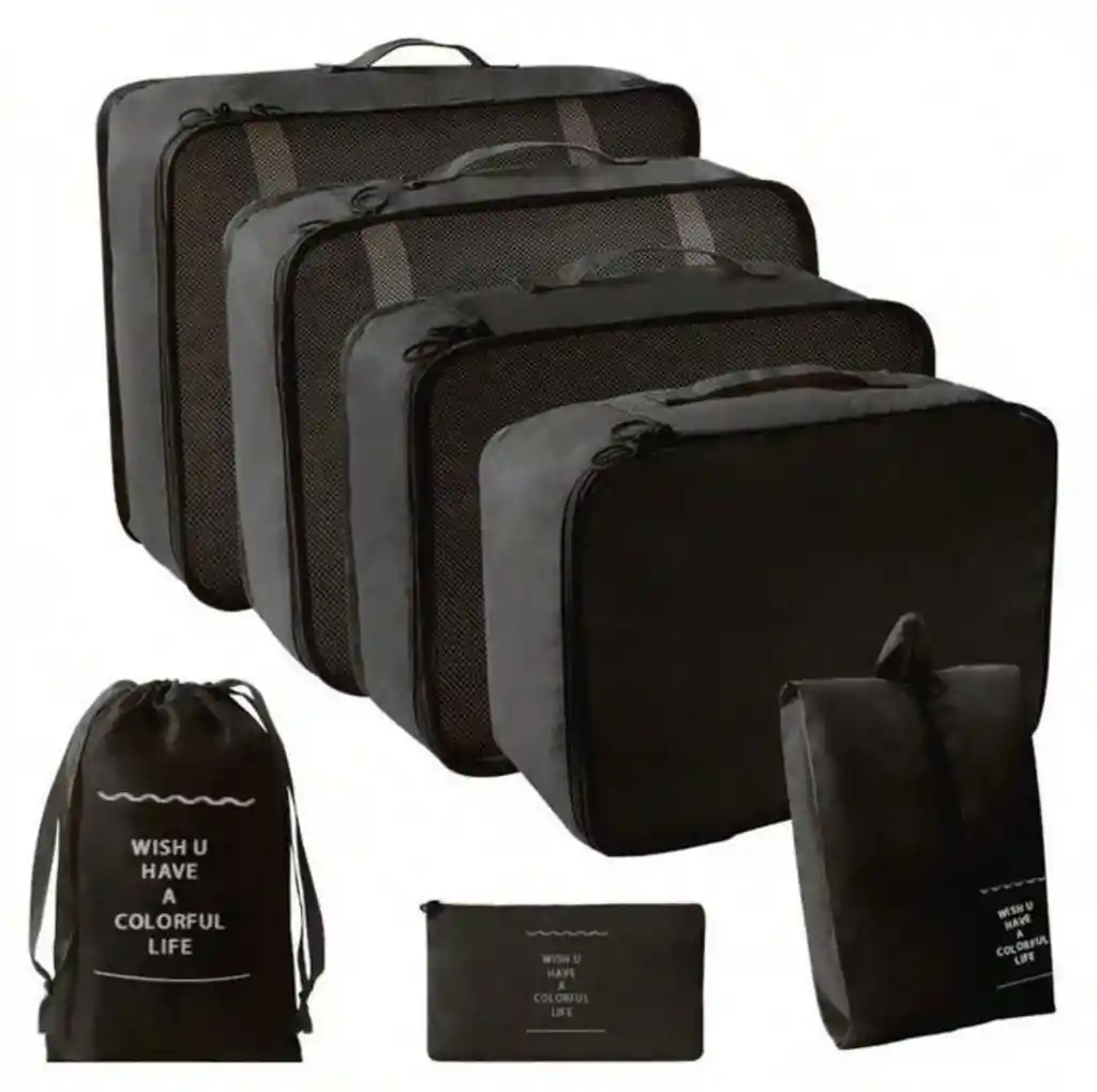 Organizador De Ropa Para Maleta De Viaje 7 Pcs Poliester