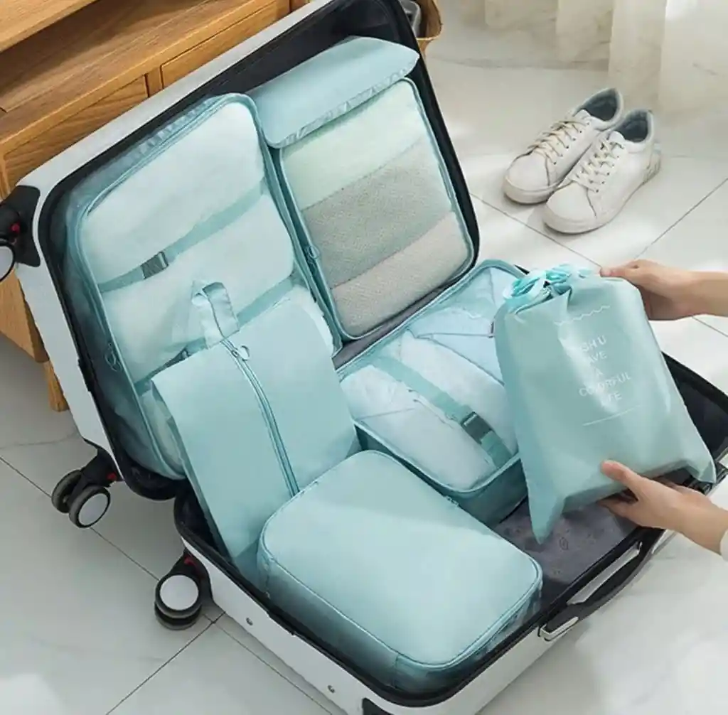 Organizador De Ropa Para Maleta De Viaje 7 Pcs Poliester
