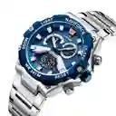 Reloj Naviforce Casual Nf9207 Crono Hombre Acero+ Estuche