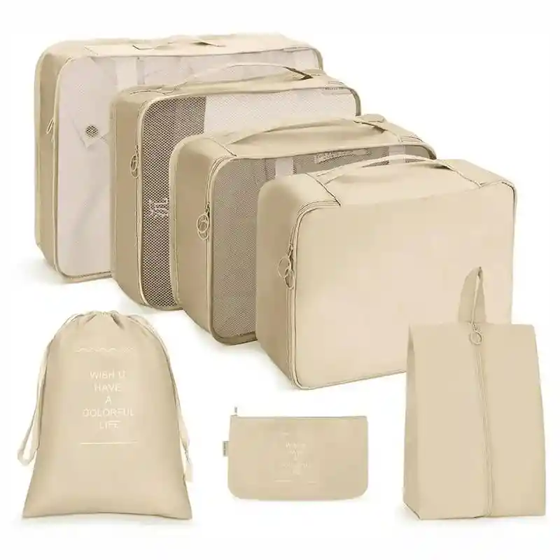 Organizador De Ropa Para Maleta De Viaje 7 Pcs Poliester