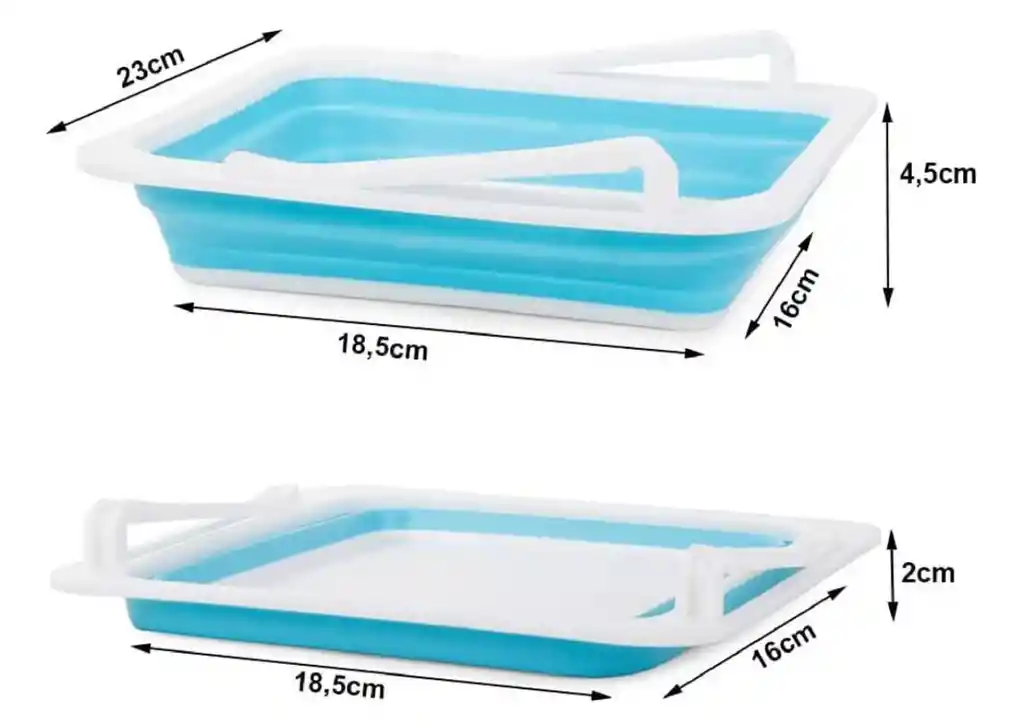 Organizador Bandeja Plegable Recipiente Nevera Refrigerador