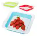 Organizador Bandeja Plegable Recipiente Nevera Refrigerador