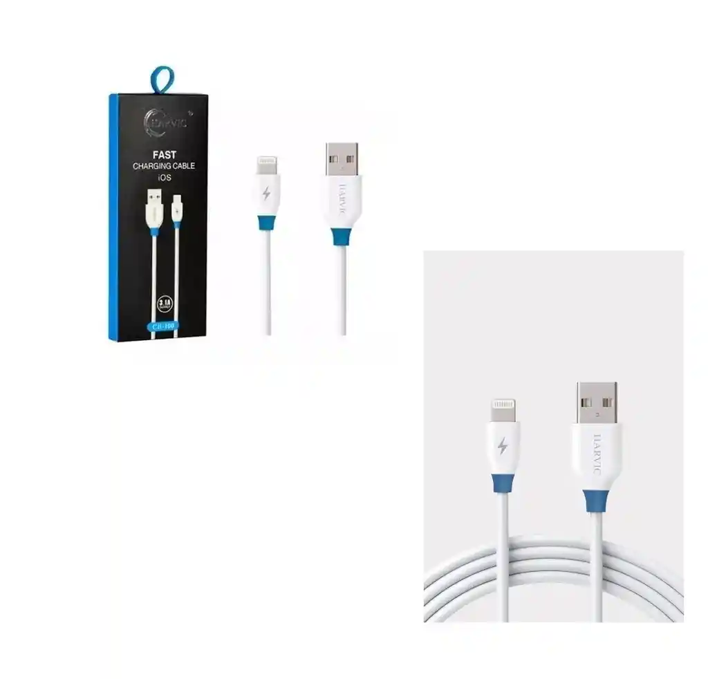 Cable Harvic Cargador De 2 Metros Compatible Con Iphone