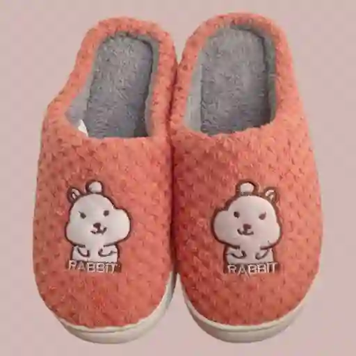Pantufla Adulto Rosada Talla 38-39